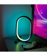 Elliptische RGBIC-Lampe - 25x15 cm, 10W, Fernbedienung, USB