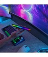 RGBIC Musik-Sync-Schreibtischlampe - 18 cm, eingeb. Akku, Bluetooth