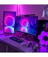 RGBIC Musik-Sync-Schreibtischlampe - 18 cm, eingeb. Akku, Bluetooth