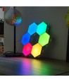 6er-Set RGBIC Hexagon Wandleuchten - Wandlampe, RGBIC