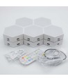 10er Set RGBIC Hexagon Wandleuchten