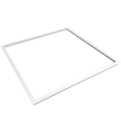 Einbaurahmen für 60x60 LED-Panel - Wird montiert geliefert, passt zu Troldtekt ohne Anpassung, weißer Rand