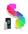 RGBIC Hexagon Tri Panels Set 6 Stück - Fernbedienung, App-Steuerung, Wandlicht