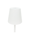 Wiederaufladbare LED Mini Tischlampe - Weiß, 24cm, Touch dimmbar, IP54