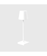 Wiederaufladbare LED Mini Tischlampe - Weiß, 24cm, Touch dimmbar, IP54