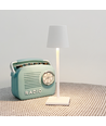 Wiederaufladbare LED Mini Tischlampe - Weiß, 24cm, Touch dimmbar, IP54