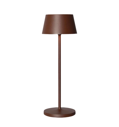 Wiederaufladbare LED-Tischlampe - Braun, Touch-Dimmbar, IP54