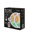 10m 4,8W/m RGB Strip Set - 12V DC, IP20, inkl. Fernbedienung und Netzteil (2x5m)
