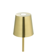Wiederaufladbare LED Mini Tischlampe - Gold, Touch-Dimmbar, IP54