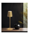 Wiederaufladbare LED Mini Tischlampe - Gold, Touch-Dimmbar, IP54
