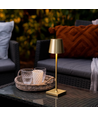 Wiederaufladbare LED Mini Tischlampe - Gold, Touch-Dimmbar, IP54