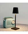 Wiederaufladbare LED-Tischlampe - Schwarz, Touch-dimmbar, IP54