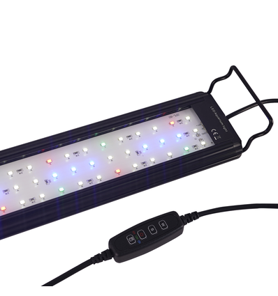 30-45 cm Aquariumleuchte - 6W LED, weiß/blau/rot/grün, einstellbare Länge, IP66