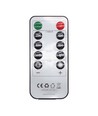 LED-Stumpenkerzen, 3er Set, Ø7,5cm, bewegliche Flamme, weiß - Inkl. Fernbedienung & Timer, 10/13/15cm hoch, Echtwachs