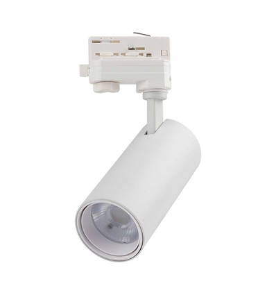 30W 3-Phasen CCT Schienenspot, RA90 - 3-in-1 Farbewechsel, weiß, COB LED