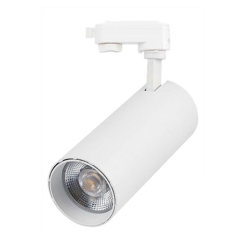 VT-47050 Schienenspot 40W - COB LED, 3in1, weißes Gehäuse, weißer Reflektor, weiße Rückabdeckung