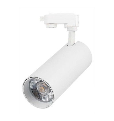 VT-47050 Schienenspot 40W - COB LED, 3in1, weißes Gehäuse, weißer Reflektor, weiße Rückabdeckung