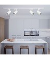 VT-47050 Schienenspot 40W - COB LED, 3in1, weißes Gehäuse, weißer Reflektor, weiße Rückabdeckung