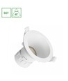 7W Ø9cm Fiale Core Einbauspot - CCT, weiß, 45 Grad, Ausschnitt: Ø7,5 cm, Maße: Ø9 cm
