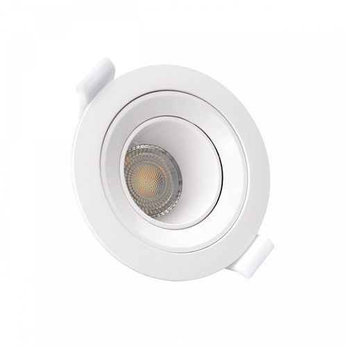 GU10 Fiale Core Deep Einbaustrahler - Ø8,6cm, weiß, rund, schwenkbar, blendfrei, ohne Leuchtmittel