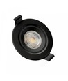 GU10 Einbaustrahler Fiale Core Flat - Schwarz, rund, schwenkbar, IP20, Lochausschnitt: Ø7,5 cm, Maße: Ø9 cm