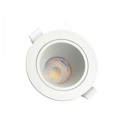 Fiale Core Anti-Glare GU10 Einbaustrahler - Rund, weiß, IP20, Lochausschnitt: Ø7,5 cm, Maße: Ø9,5 cm, ohne Leuchtmittel