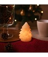 LED Weihnachtsbaumkerzen, flackernder Flammeneffekt, weiß - Höhe 9 cm, Ø 6,5 cm, echtes Wachs