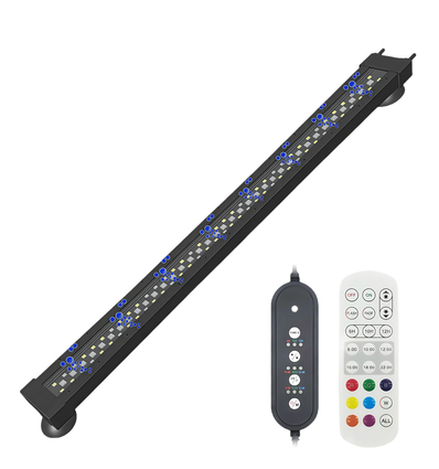 60 cm Aquariumleuchte - 16W, kann mit Luftpumpe verwendet werden, RGB+NW, IP68