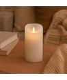 LED XL Kerze 17,5cm, Flammeneffekt, weiß - Ø10cm