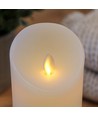 LED XL Kerze 17,5cm, Flammeneffekt, weiß - Ø10cm