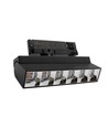 36W 3-Phasen RA92 verstellbare LED-Stromschienenleuchte - Schwarz, 23,5 cm
