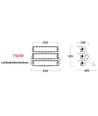 750W Stadionstrahler - 170lm/W, IP66, Arbeitsleuchte, Philips Treiber, 1-10V dimmbar