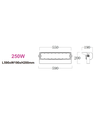 250W Stadion Flutlicht - 170lm/W, IP66, Arbeitsleuchte, Philips Treiber, 1-10V dimmbar