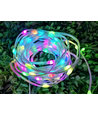 10m RGBIC LED-Lichterkette - 5V USB, 100 LED, transparentes Kabel, Fernbedienung + Bluetooth