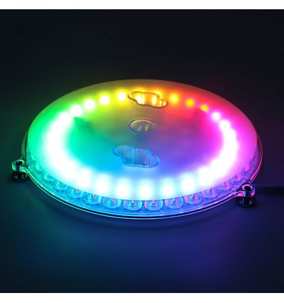 17cm / 18W RGBIC+CCT LED-Einsatz mit Linsen - Ersatz für G24, Ringlampen und Kompaktleuchtstofflampen