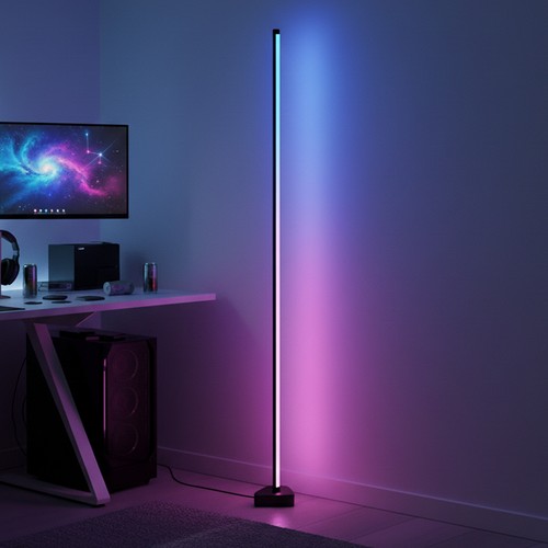 Ecklampe 146 cm - RGBIC Farben + Warmweiß, App und Fernbedienung