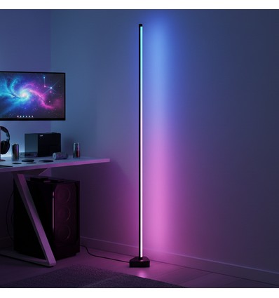 Ecklampe 146 cm - RGBIC Farben + Warmweiß, App und Fernbedienung
