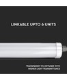 150cm 48W wasserdichte komplette LED-Wannenleuchte, durchverdrahtet - 6240lm, 130lm/W, IP65, 6 Jahre Garantie