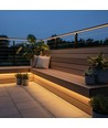 5m 230V wasserdichter Slim COB Strip - Klebeband rückseitig, 9W/m, IP67, 296 LED/m, bis 50m