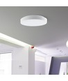 60W Designer LED Deckenleuchte mit Fernbedienung - Ø49,5cm, dimmbar, 4000K, weiße Abdeckung