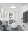 60W Designer LED Deckenleuchte mit Fernbedienung - Ø49,5cm, dimmbar, 4000K, weiße Abdeckung