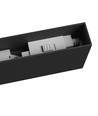 Grid S Leuchte 12W - Aufbaumontage, CCT, 230V, 40°, IP20, 222x26x60mm, schwarz, Spectrum