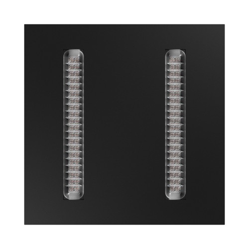 60x60 ALGINE DOPPIO LED Panel, 40W - 150lm/W, Schwarzer Rahmen, 5 Jahre Garantie, Einbau/Aufbau