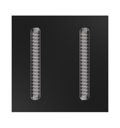 60x60 ALGINE DOPPIO LED Panel, 40W - 150lm/W, Schwarzer Rahmen, 5 Jahre Garantie, Einbau/Aufbau