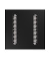 60x60 ALGINE DOPPIO LED Panel, 40W - 150lm/W, Schwarzer Rahmen, 5 Jahre Garantie, Einbau/Aufbau