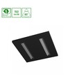 60x60 ALGINE DOPPIO LED Panel, 40W - 150lm/W, Schwarzer Rahmen, 5 Jahre Garantie, Einbau/Aufbau
