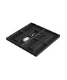 60x60 ALGINE DOPPIO LED Panel, 40W - 150lm/W, Schwarzer Rahmen, 5 Jahre Garantie, Einbau/Aufbau