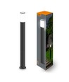 GU10 Gartenlampe - IP54, IK07, schwarz, Außen-Fassadenbeleuchtung, ohne Leuchtmittel