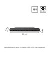 12W LED Leuchte - 100lm/W, 1150lm, schwarz, 20,4cm
