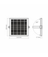 20W LED Solar Fluter mit Sensor - 1400lm, IP65, 5000K, grau, Außenbereich